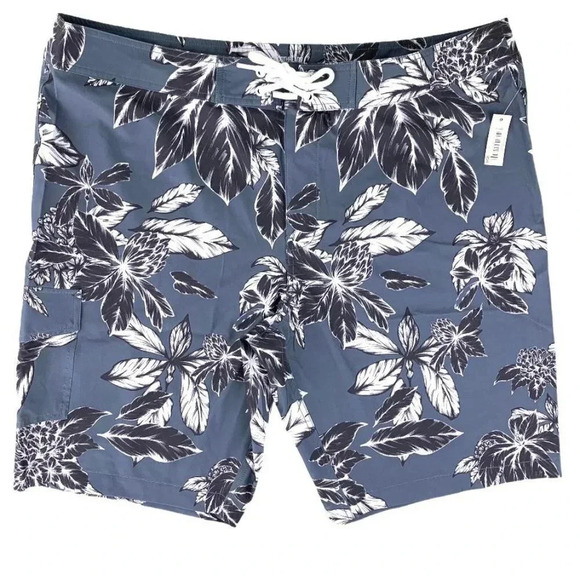 Goodthreads Trunks Stretch Plus Size BoardShort Men's Swimwear - Picture 4 of 12